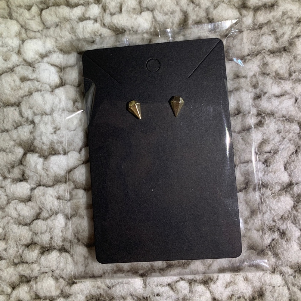 Golden Diamond Shaped Earrings
